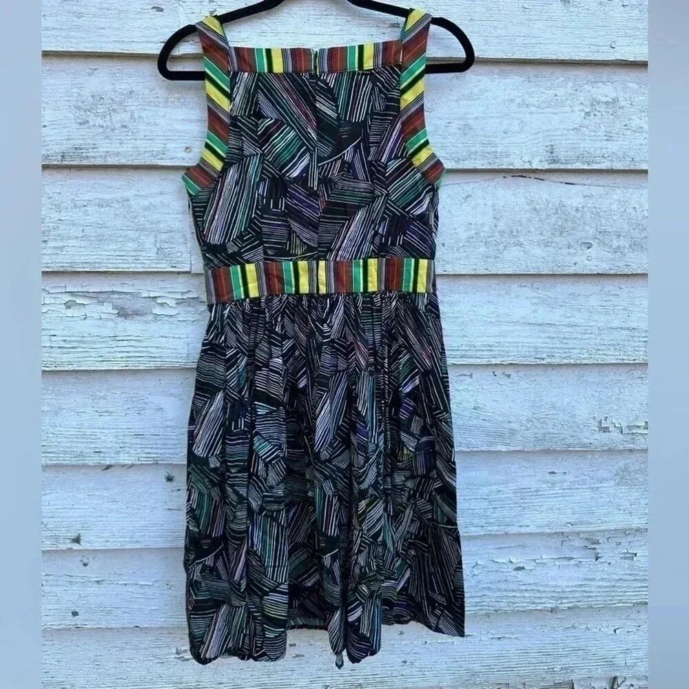 Duro Olowu Womens Dress Multi Color Cotton Fit & Flare size 4‎ - Picture 5 of 5